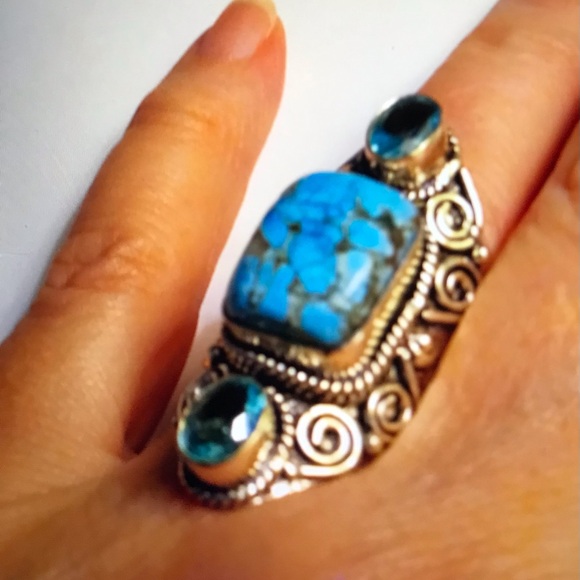Turquoise 925 Sterling Silver Ring